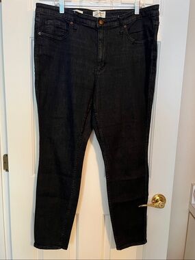 High Rise Skinny Black Stretch Denim Jeans